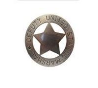 Unbekannt Denix US Deputy Marshal Étoile de shérif en métal Gris