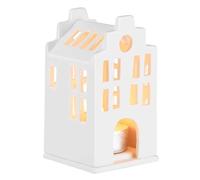 Unbekannt Design - Mini Maison Lumineuse de la Ville - 6 x 6 x 13,5 cm - Blanc