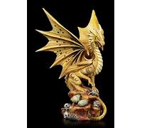 Unbekannt Dragon Fantaisie Figurine - Adult Desert Dragon, Motif de Anne Stokes Fantastique Créature et Gothique Figurine Décorative, Peint à la Main , INCL. Boîte Cadeau, Hauteur 28 CM