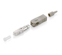 Equip 156020 Adaptateur Fibre Optique SC Multimode Gris - Dimensions 8.95x7.3x38mm - Lot de 12 unités