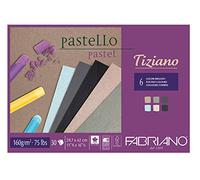 Unbekannt Fabriano 46229742 Pastel Papier Blocs, Coton, Multicolore, 21 x 29,7 x 0,5 cm