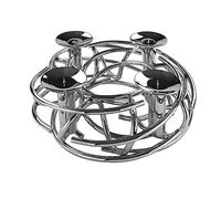 Unbekannt Fink Corona/Couronne décorative, Chandelier, 4-fla, nickelé/d.40 cm