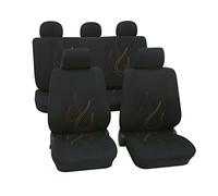 Unbekannt Flames SAB 1 Vario Housse de siège Universelle 11 pièces Noir