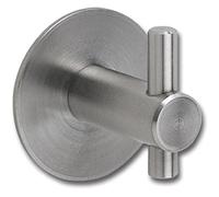 Unbekannt GRIMME 75 0410 17 Tulum Patère à manteau avec plaque Ø 30 mm, profondeur 27 mm, crochets porte-manteau en acier inoxydable brossé, argenté