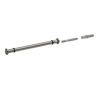 Unbekannt Grimme Verona Support de Tablette en Verre Effet Acier Inoxydable (Support pour étagère en Verre) Ø 12 mm, Longueur 200 mm pour Montage Mural, Support d'étagère en Acier