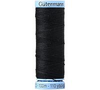 Unbekannt Gutermann 101 M-000 en Fil de Soie, 100 m/99,7 m, Noir