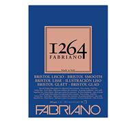 Fabriano Bloc Bristol 19100655 – 50 feuilles, papier blanc ultra lisse sans acide – A3 200 g/m²