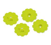 Unbekannt jconcepts j3344yd - Hazard, SC10/SC10 4 x 4, felgenabdeckung, 4 pièces, Compatible avec Jante 3344, Jaune