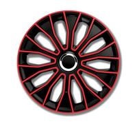 Unbekannt Lot de 4 enjoliveurs Petex 35,56 cm - Voltec Pro Noir et Rouge (1350-3528)