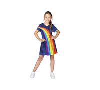 Unbekannt MEK3B2000180 K3 Costume Robe 9/11 ans Bleu foncé avec arc-en-ciel, taille 152