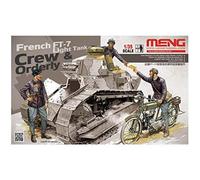 French Ft-17 Light Tank Crew & Orderly - 1:35e --model