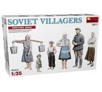 1:35 Miniart Soviet Villagers Kit MIN38011 Modellino