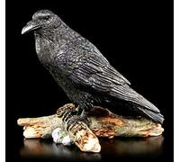 Unbekannt Noir Corbeau Figure avec Clé - Le Raven and The Key Figurine Animale, Peint à la Main Imperméable