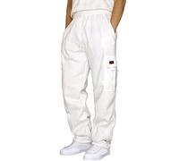 Unbekannt Pantalon camouflage pour homme et femme - Taille ample - Couleur unie - Pantalon de sport ample - Pantalon cargo pour garçon - Bleu, Blanc 3., 5XL