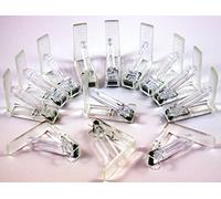 Unbekannt Pinces à Nappe en Plastique Transparent 372000