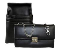 Unbekannt Portefeuille de Serveur avec étui, Noir, Classique