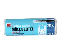 Unbekannt Quickpack 853509 Sacs poubelle écologiques en polyéthylène haute densité Blanc 54 x 63 cm 20