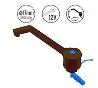 Unbekannt Robinet 12 V pour camping-car, caravane - En plastique ABS - Hauteur : 135 mm - 90 g - Marron