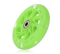 Unbekannt Roues lumineuses LED clignotantes pour roller, 120 mm (vert)