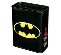Unbekannt Son et Robe 6820526000 Tirelire avec Motif Batman, métal Noir, 9.0 x 4,5 x 11,5 cm