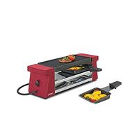 Unbekannt Spring 3037003001 2 Compact Raclette avec Plaque de Cuisson en Aluminium, Acier Inoxydable, Rouge