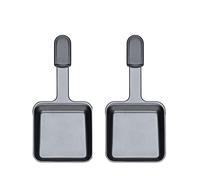 Unbekannt Spring 3367710302 raclette6 Raclette Lot de 2 coupelles à Pizza INOX Gris