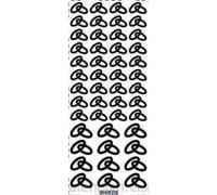 Unbekannt Stickers d'alliance or - Vinyle - 48 motifs - Usage unique - Mariage - Alliance - Or - Rectangulaire - Uni - Indoor