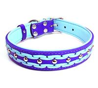 Unbekannt Sulla Collier pour chien en cuir véritable rembourré fait à la main Couleurs tendance Tailles M/L/XL/XXL
