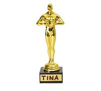 Unbekannt Trophée de film - Article de décoration avec 4 autocollants dorés à écrire - Objet de décoration