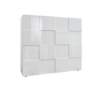 Unbekannt Vente-Unique - Buffet Haut Calisto - 2 Portes - Blanc laqué