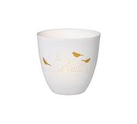 Unbekannt Zuhause Oiseaux de lumière de poésie Blanc Ø 9,3 cm, Hauteur 9 cm