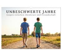 Unbeschwerte Jahre - Jungen zwischen Abenteuer und Freundschaft (Wandkalender 2027 DIN A3 quer), CALVENDO Monatskalender: Stimmungsvolle Momente ... der Jugend in authentischen Bildern.