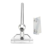 Unbilkdas Grattoir à Plaque Commerciale, grattoir à Dessus Plat Robuste avec poignée Ergonomique en Aluminium, en Acier Inoxydable de 6 Pouces de Large pour Le Nettoyage du Gril extérieur,