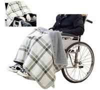 UNbit Fauteuil Roulant Épaississant Châle, Couverture Coupe-Vent pour Fauteuil Roulant, Multifonctionnelle Châle de Soins en Fauteuil Roulant pour Personnes âgées Chaudes