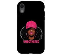 Unbothered Black Woman African American Afro Queen Coque pour iPhone XR