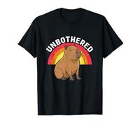 Unbothered Capybara Retro Sarcastique Zen Motivation T-Shirt