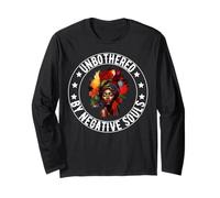 Unbothered Sassy Black Queen African American Ladies Girls Manche Longue