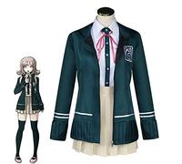 unbrand name Chiaki Nanami Cosplay Costume High School Uniforme Robe Femme - vert - Large