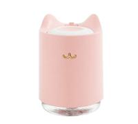 unbrand USB Brume Froide Diffuseur Ultrasonic Humidifier Air Mini Cat USB Aroma Diffuseur avec Purificateur d'air Night Light ICA Dream (Color : Pink)
