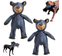 Unbreaka-Bear Dog Toy 2.0, Unbreakable Bear for Dogs, Indestructible Robust Bear Dog Toy, Extreme Bear 2.0 Dog Toys, Indestructible Bear Chew Toy, Triple-Layer Durability and Built-in Squeaker (2pcs)