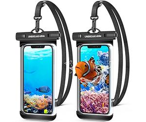 UNBREAKcable 2 Pochette Étanche Smartphone Sac IPX8 Étanche Téléphone pour iPhone 17 Air 16 15 14 13 12 11 Pro Max, XR, XS, X, Galaxy S25 S24 S23 S22 S21 Ultra A15 A35 A25 A54 A55, Jusqu'à 7.0 Pouces