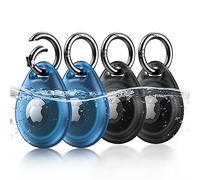 UNBREAKcable Airtag Porte Clé [Lot de 4] Étuis pour Apple AirTag [Anti-Perte & Anti-Chute & Anti-Rayures] pour Clés, Sacs, Chat, Chien