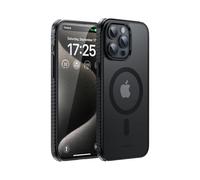 UNBREAKcable Coque magnétique pour iPhone 15 Pro 6,1 Pouces, Compatible MagSafe, Protection de l'appareil Photo, Anneau Magnétique Intégré, Protection Antichoc Contre Les Chutes - Noir