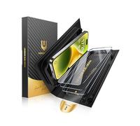 UNBREAKcable iPhone 15 Pro Protection d'Écran [Pack de 3], Verre Trempé avec Technologie Auto-Align pour Installation Facile, Dureté 9H+, Anti-Empreintes, Ultra-Clair, Protection Totale, 6,1 Pouces