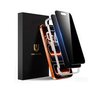 UNBREAKcable Lot de 2 protections d'écran de confidentialité pour iPhone 17 Pro Max, en verre trempé incassable [True 28°Anti Spy] [Dureté 9H] [Cadre d'installation facile] Protection privée pour