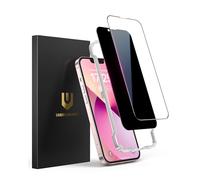 UNBREAKcable Lot de 2 Protections d'écran pour iPhone 13-1 Verres Trempés Confidentialité + 1 Verres Clairs Incassables [Cadre d'installation Facile] [Compatible Coque] pour iPhone 6,1 pouces