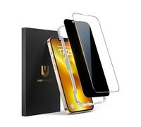 UNBREAKcable Lot de 2 Protections d'écran pour iPhone 13 Pro Max - 1 Verres Trempés Confidentialité + 1 Verres Clairs Incassables [Cadre d'installation] [Compatible Coque] pour iPhone 6,7 Pouces