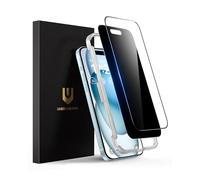UNBREAKcable Lot de 2 Protections d'écran pour iPhone 15-1 Verres Trempés Confidentialité + 1 Verres Clairs Incassables [Cadre d'installation Facile] [Compatible Coque] pour iPhone 6,1 pouces