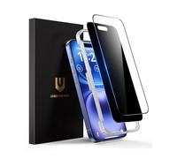 UNBREAKcable Lot de 2 Protections d'écran pour iPhone 16-1 Verres Trempés Confidentialité + 1 Verres Clairs Incassables [Cadre d'installation Facile] [Compatible Coque] pour iPhone 6,1 pouces