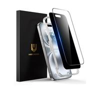 UNBREAKcable Lot de 2 Protections d'écran pour iPhone 16 Plus - 1 Verres Trempés Confidentialité + 1 Verres Clairs Incassables [Cadre d'installation] [Compatible Coque] pour iPhone 6,7 Pouces